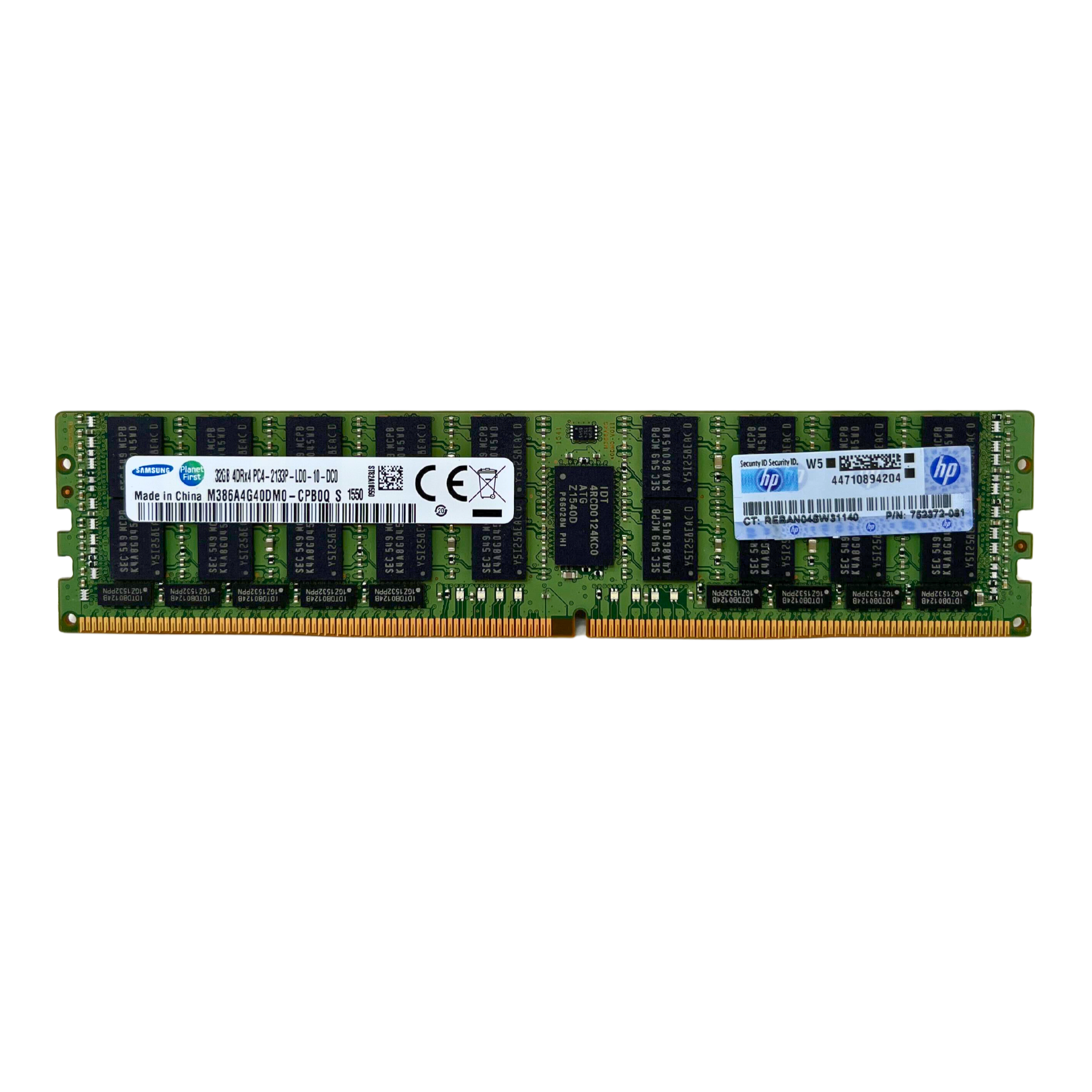 HP 32GB 4DRx4 PC4-2133P-L DDR4 LRDIMM ECC REG RAM (HMA84GL7AMR4N-TF TE AA - 752372-081)