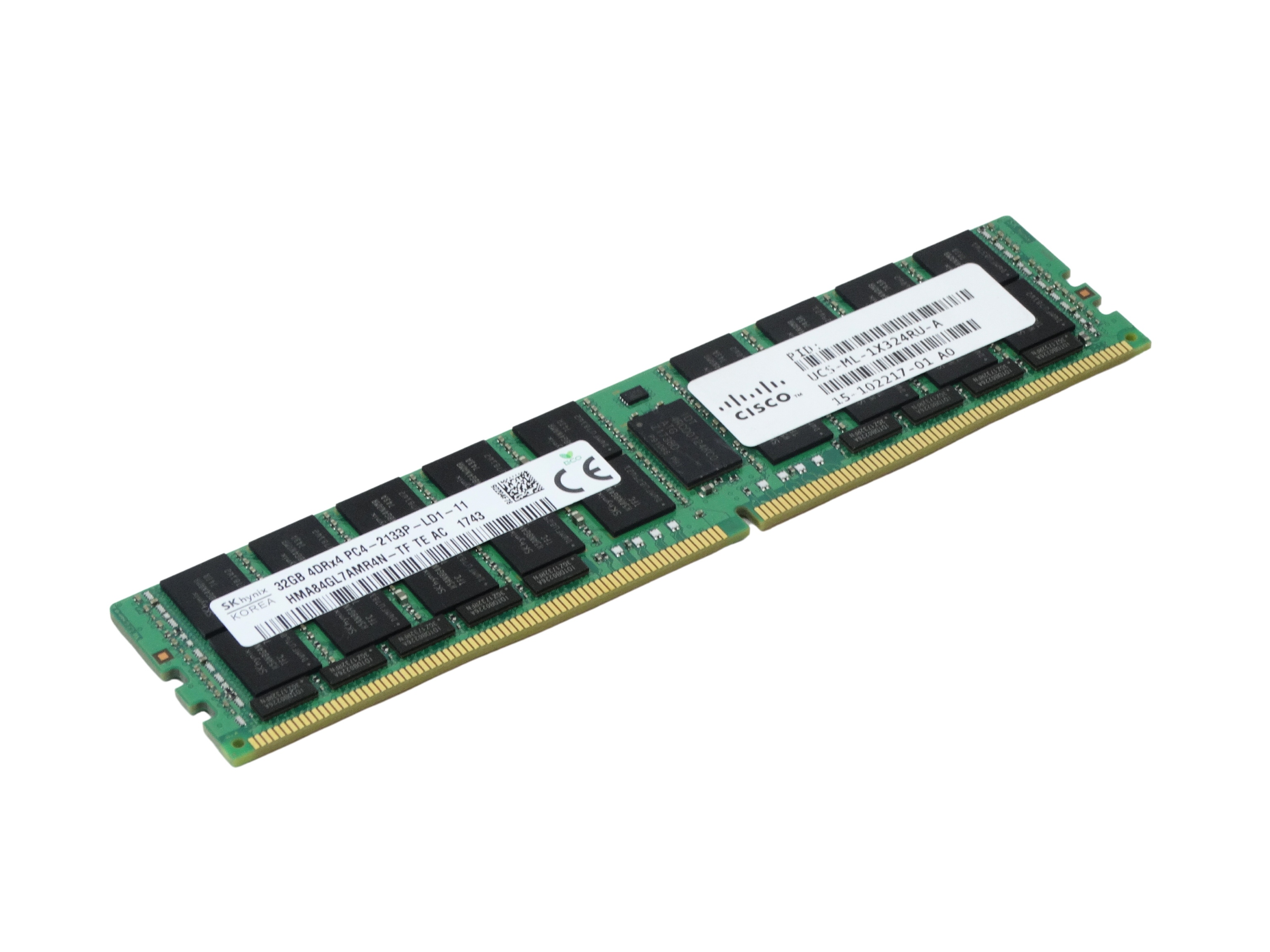 SKhynix 32GB 4DRx4 PC4-2133P-L DDR4 LRDIMM ECC Registered Memory (HMA84GL7AMR4N-TF T2 AA)