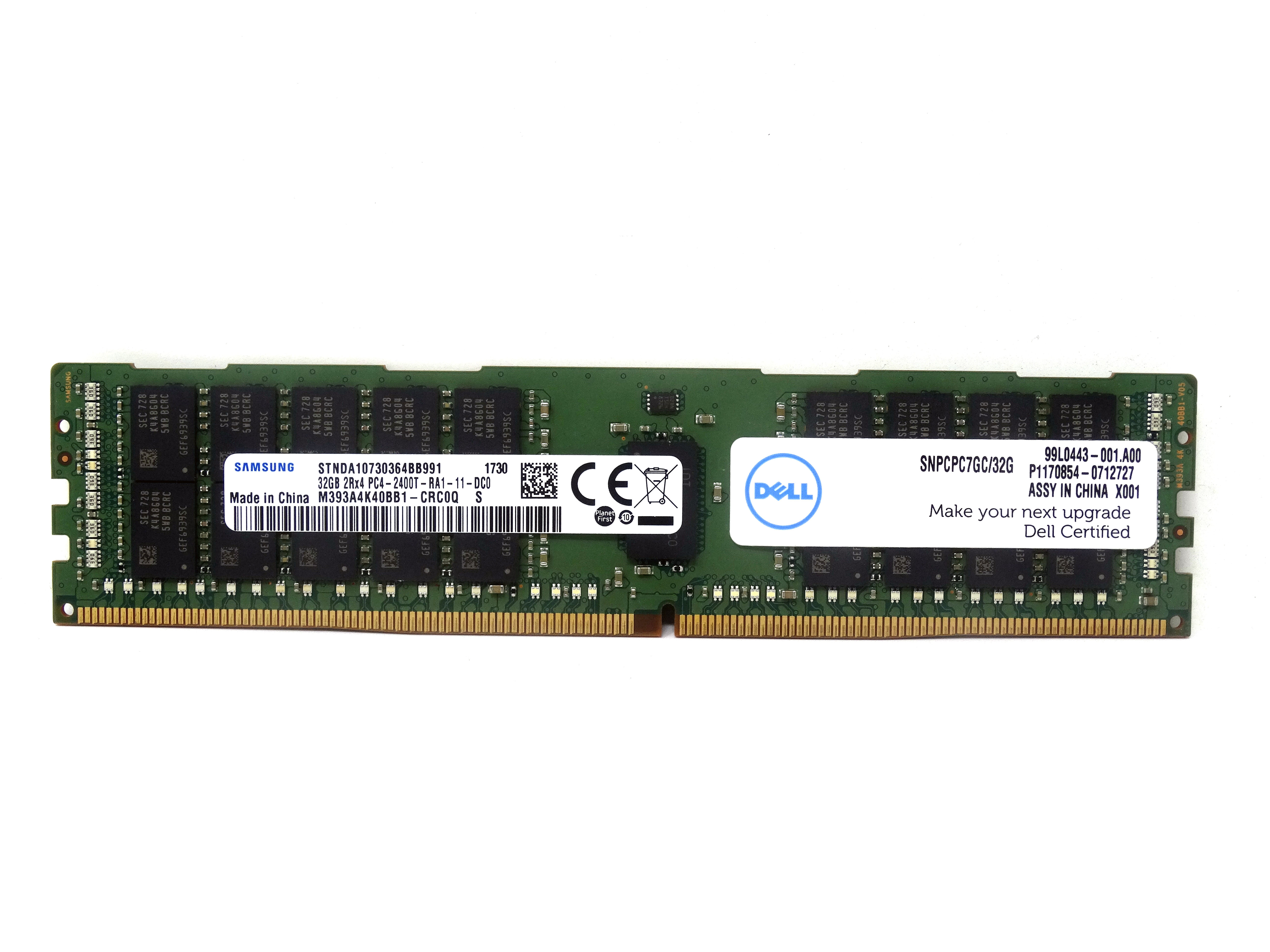 Dell 32GB 2Rx4 PC4-2400T DDR4 ECC Registered Memory (MTA36ASF4G72LZ-2G3-3rdParty)