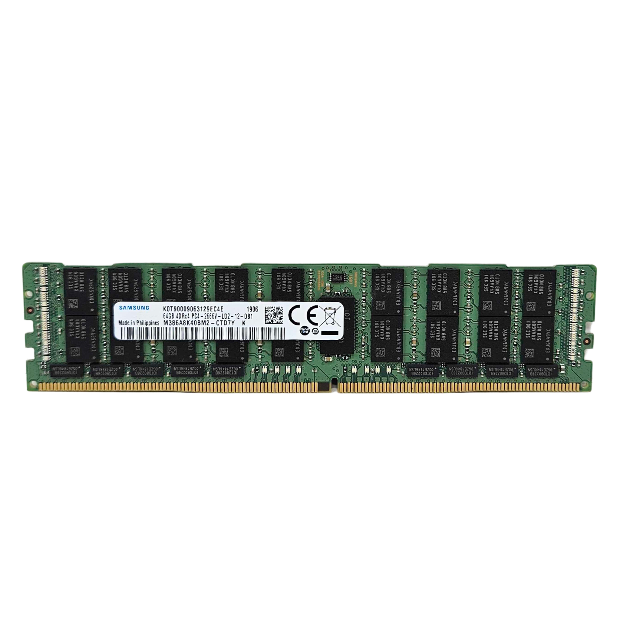 Samsung 64GB 4DRx4 PC4-2666V-L LRDIMM DDR4 ECC Registered Memory (01DE975-3rdParty)