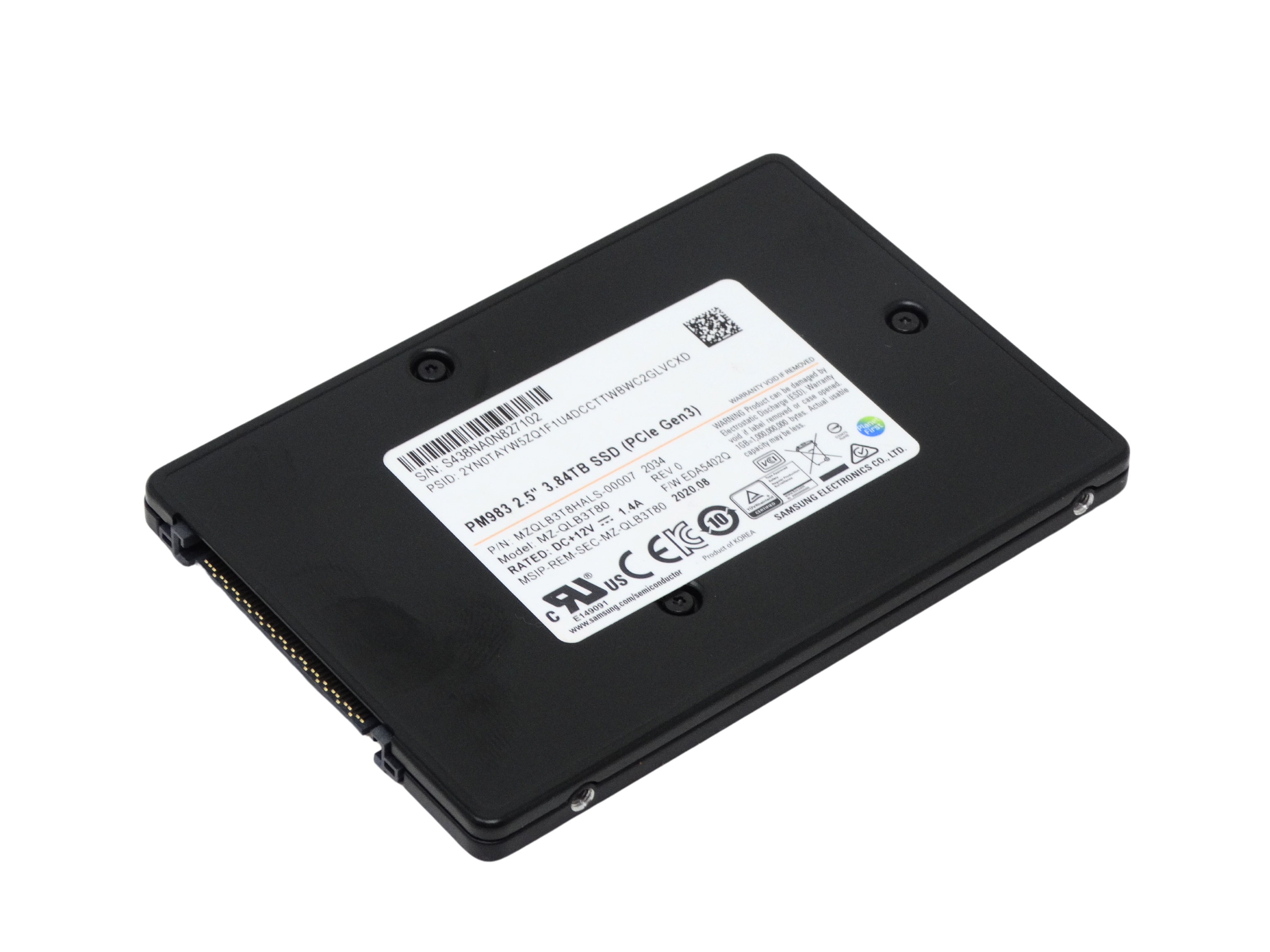 Samsung PM983 3.84TB U.2 NVMe PCIe 3.0 2.5