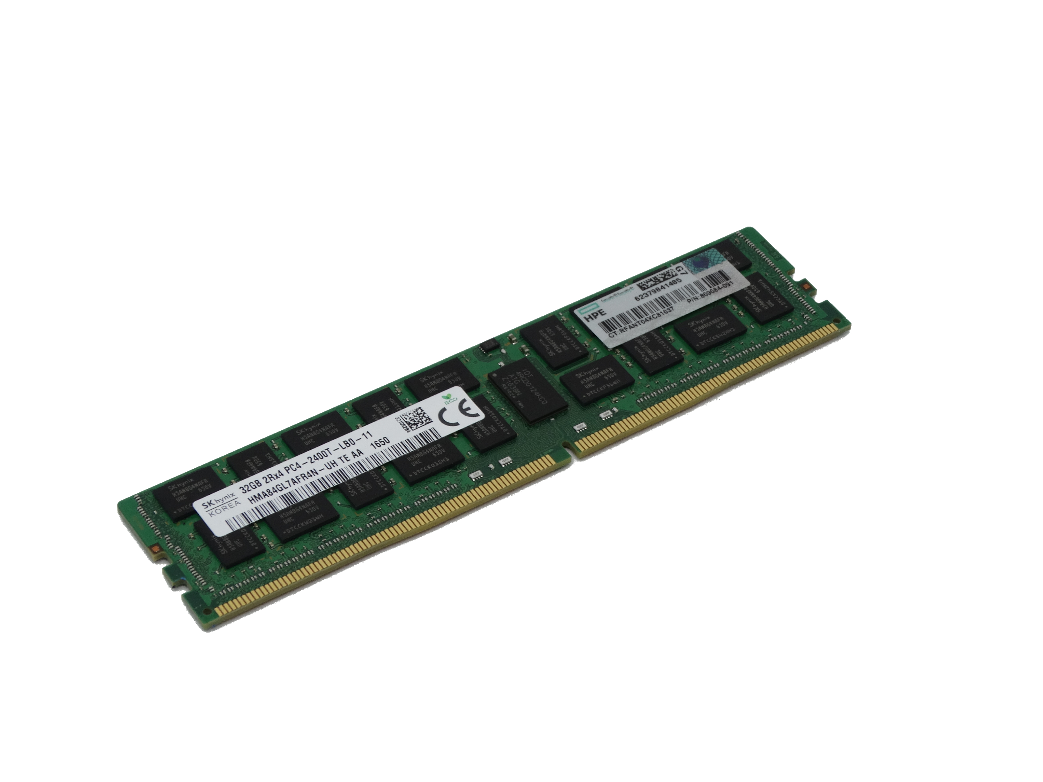 HP 32GB 2Rx4 PC4-2400T DDR4 ECC Registered Memory (HMA84GL7AFR4N-UH TE AC - 809084-091)
