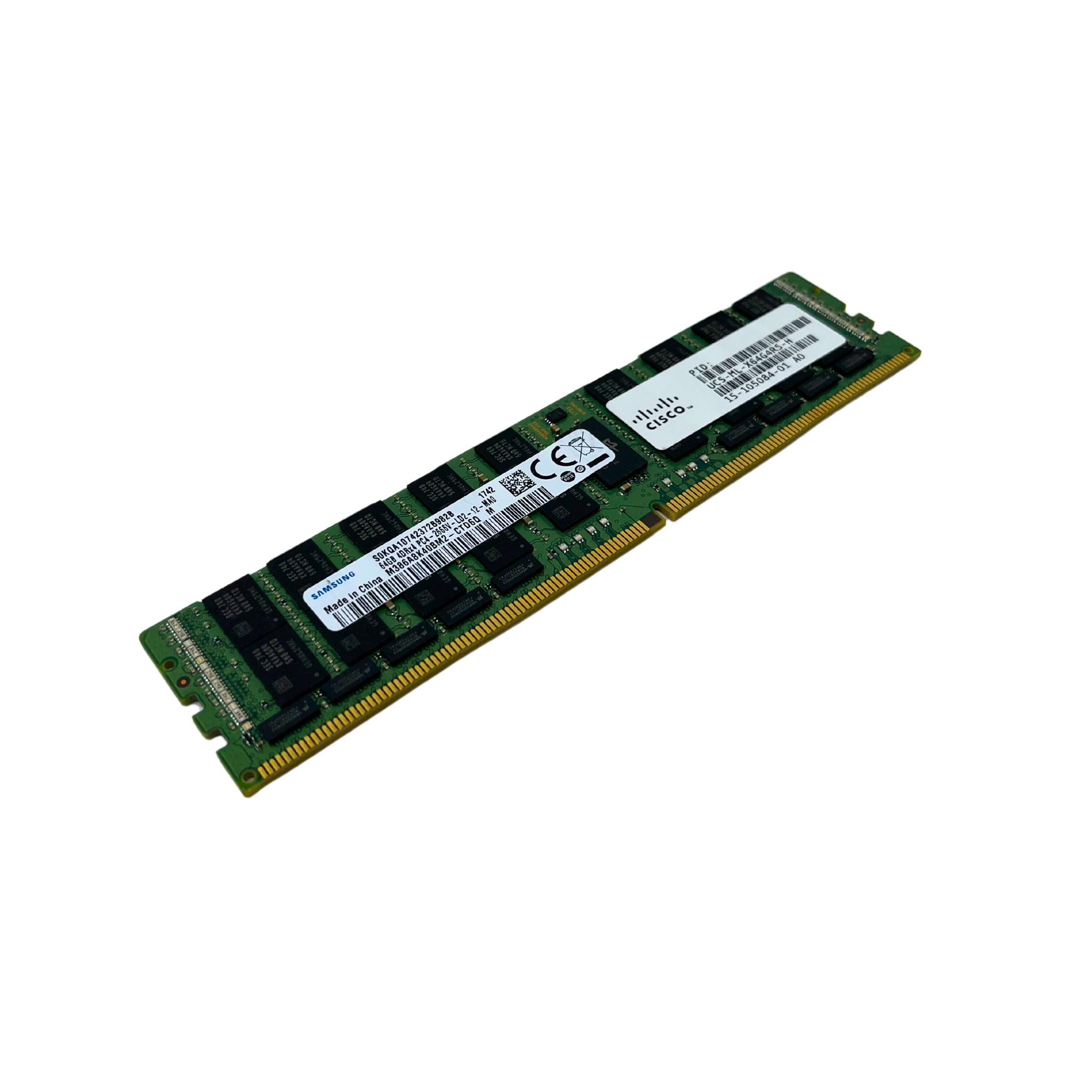 Cisco 64GB 4DRx4 PC4-2666V-L LRDIMM DDR4 ECC Registered Memory (M386A8K40CM2-CTD7Y)
