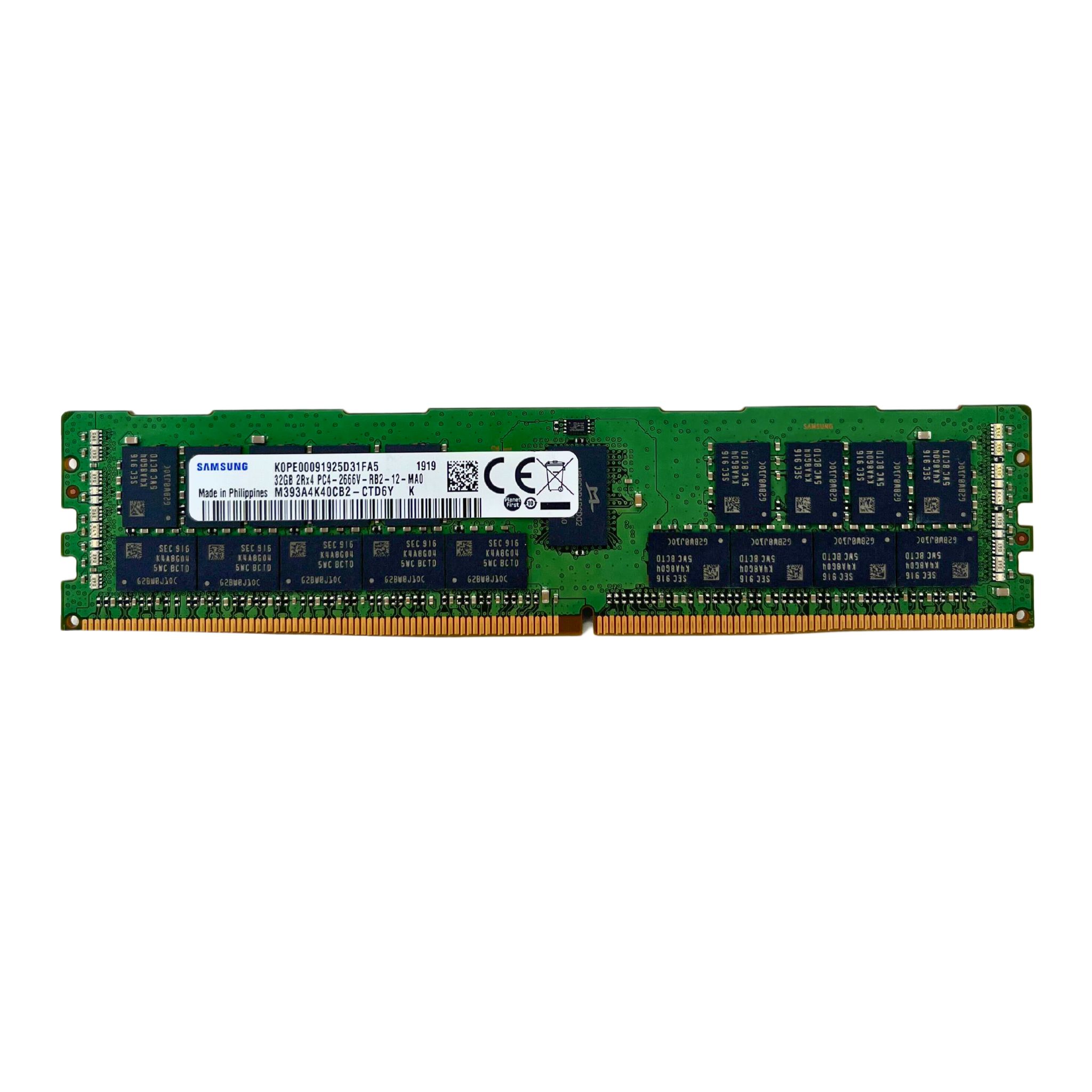 Samsung 32GB 2RX4 PC4-2666V DDR4 ECC Registered Memory (7330698-3rdParty)