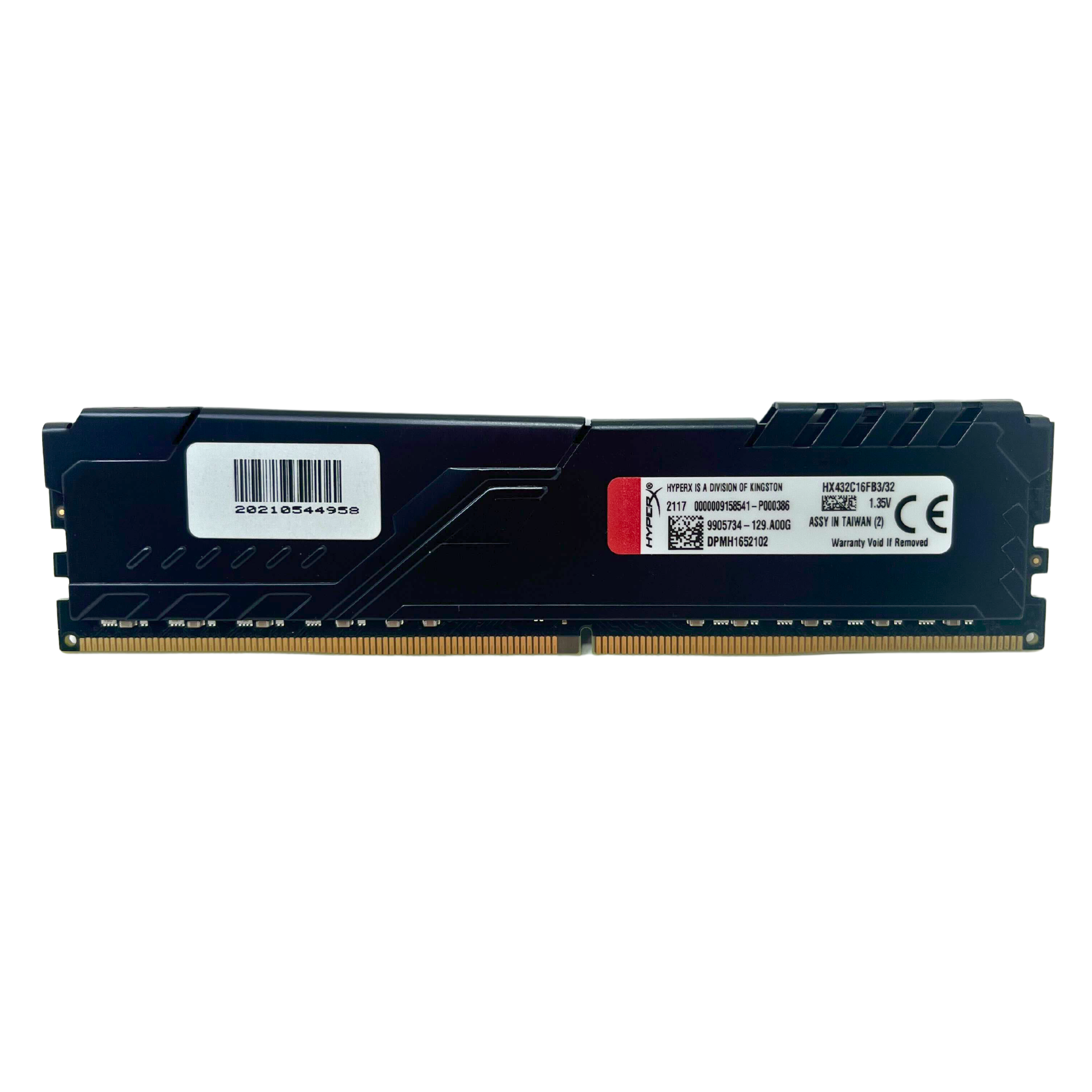KINGSTON HYPERX FURY BLACK 32GB DDR4 3200MHz PC4-25600 CL16 1.35V (HX432C16FB332)