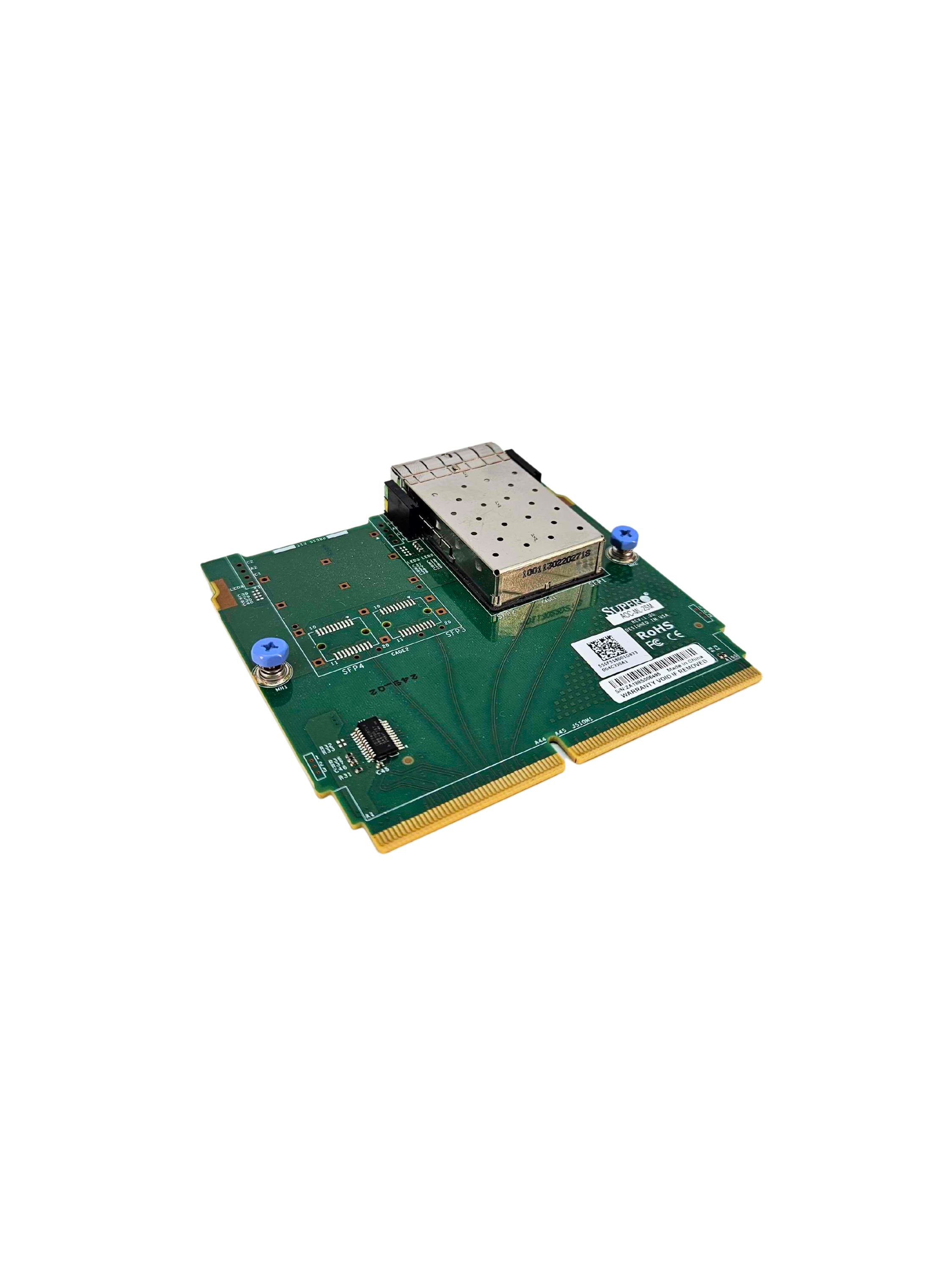 Supermicro interface card Rev:1.00 2-port SFP+  (AOC-ML-2SM)