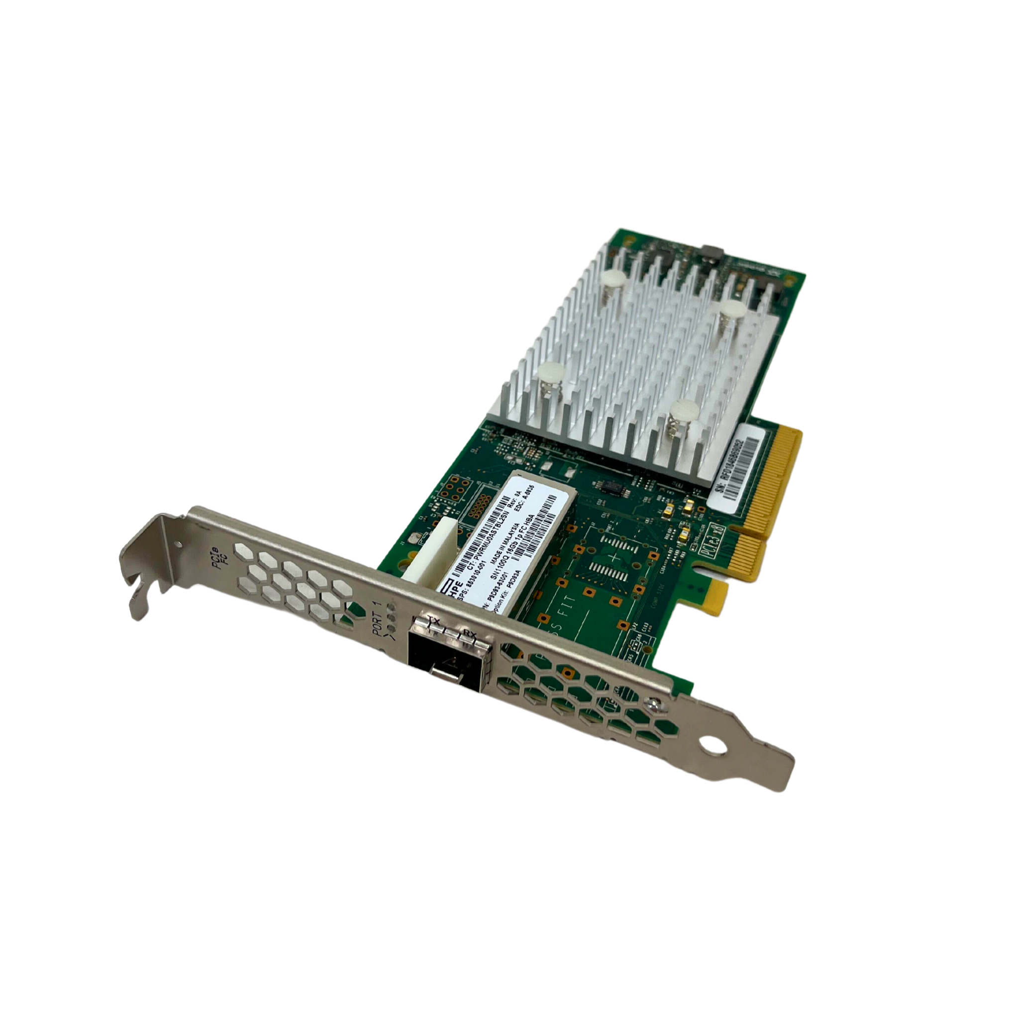 HPE StoreFabric SN1100Q 16gb Single Port PCIe 3.0 Fibre Channel HBA (853010-001)