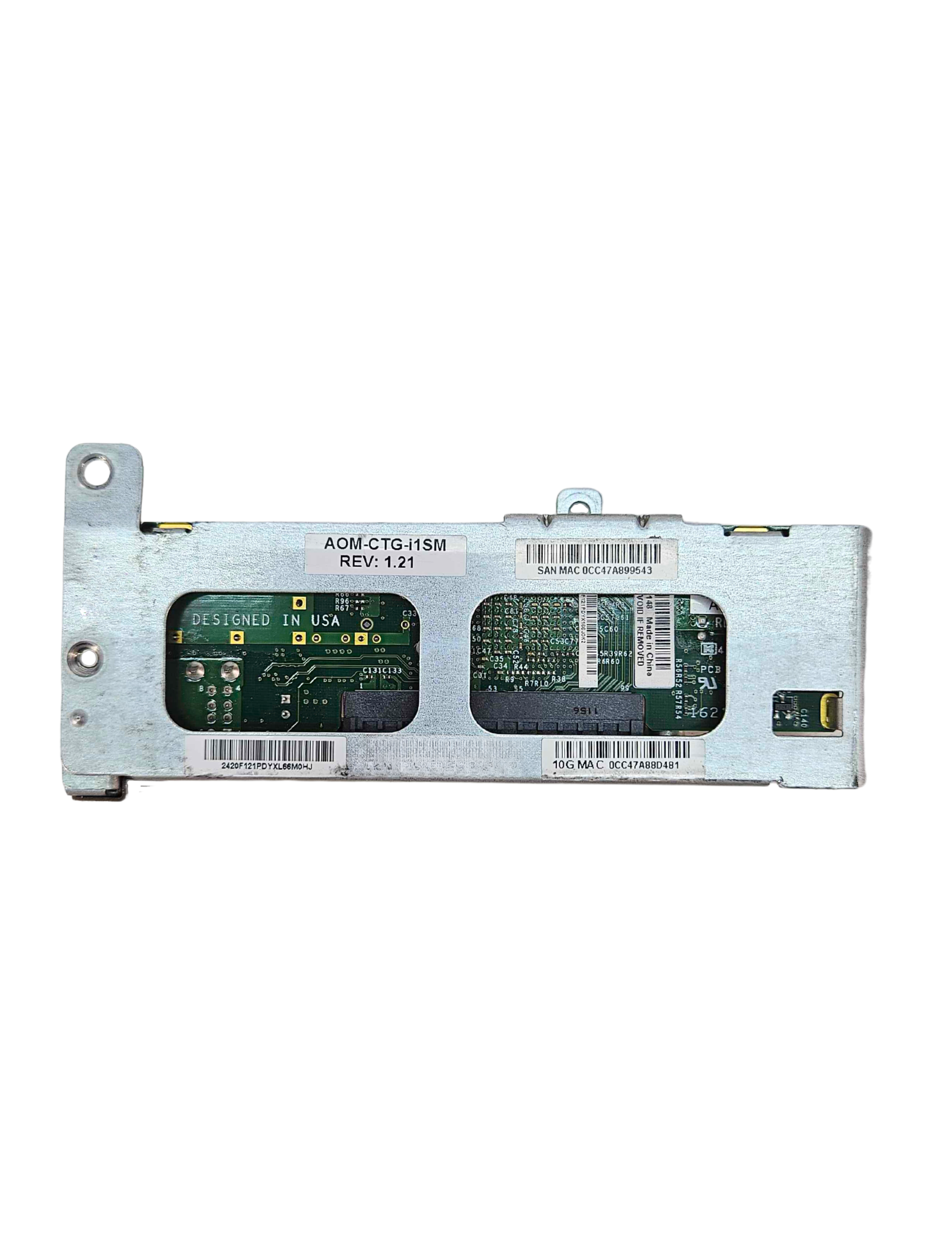 MicroLP 10GbE SFP+ Adapter Card (AOM-CTG-i1SM)