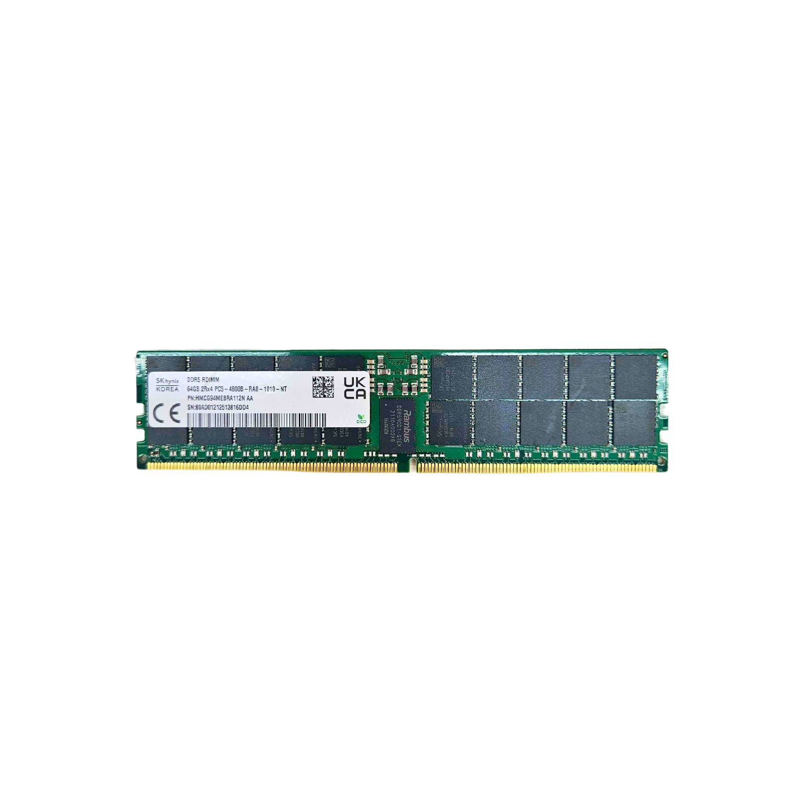 SKhynix 64GB 2RX4 PC5-4800B DDR5 ECC Registered Memory (HMCG94MEBRA112N)