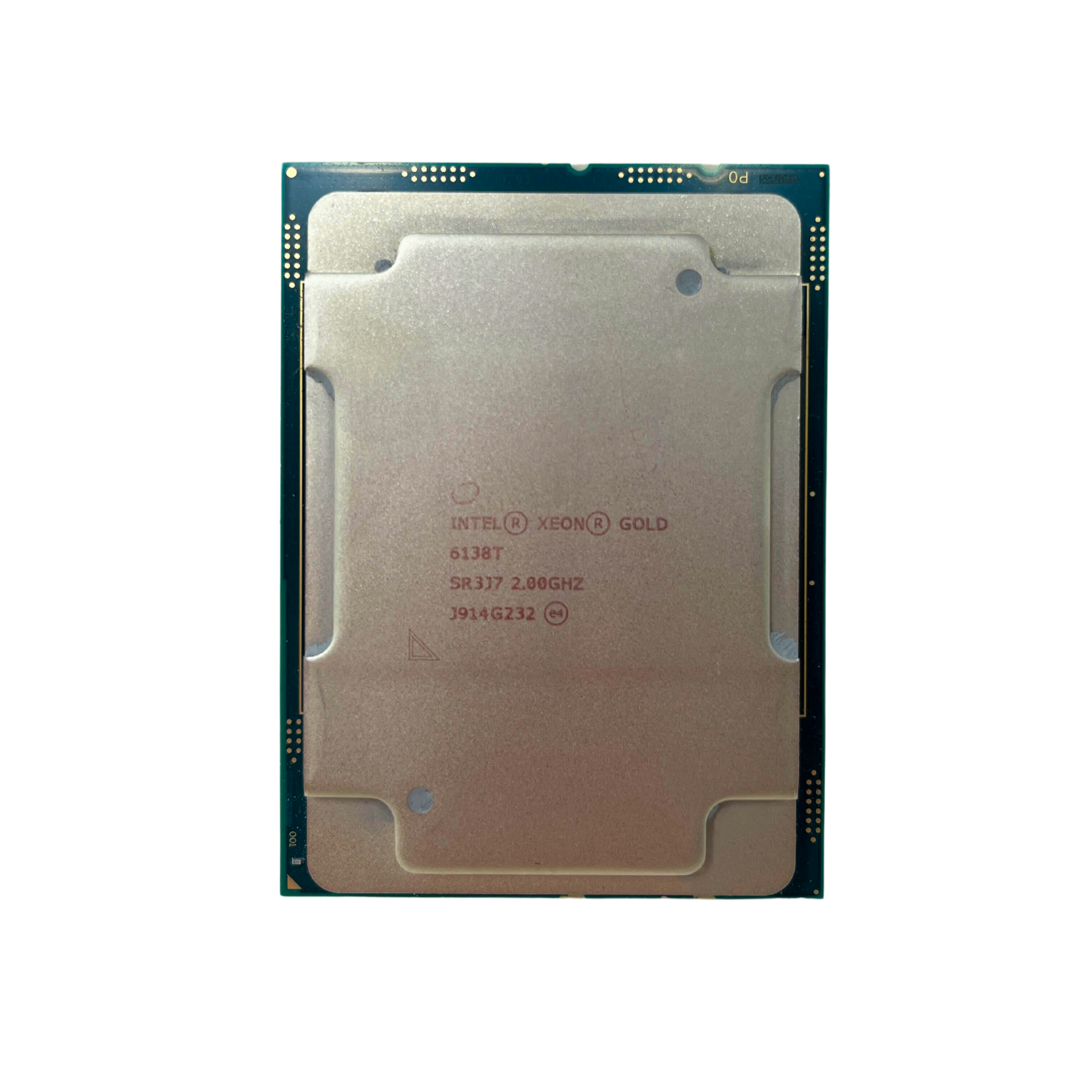 Intel Xeon Gold 6138T 20-Cores 2.00GHz LGA 3647 Processor (SR3J7)